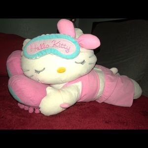 Sleeping hello kitty plush
